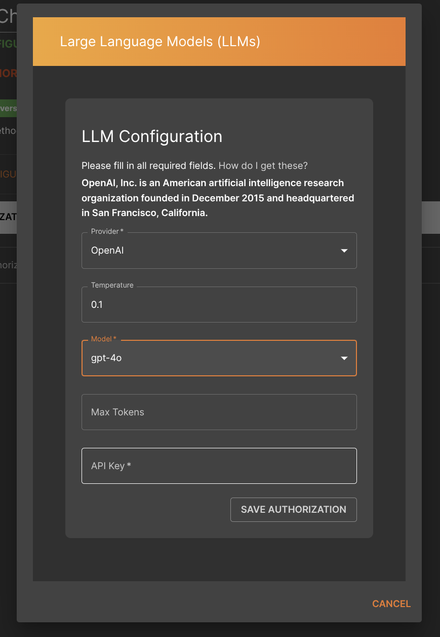 LLM Provider Configuration