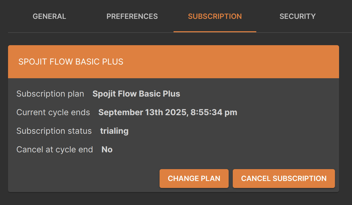 Cancel Subscription