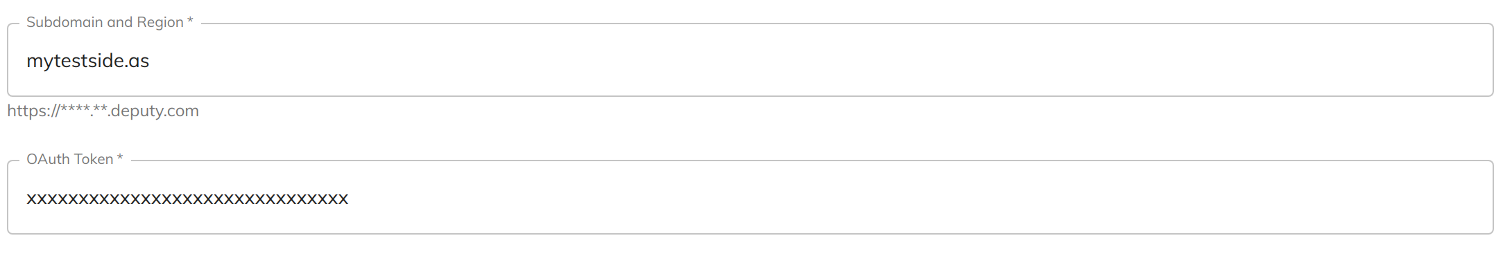 Deputy Authorization Configuration Deputy Authorization Configuration