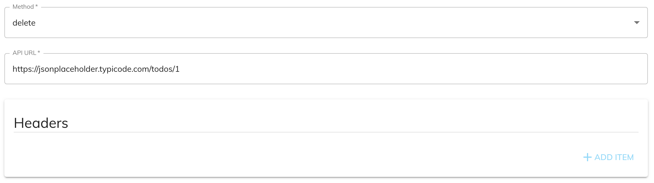Rest Service DELETE Configuration