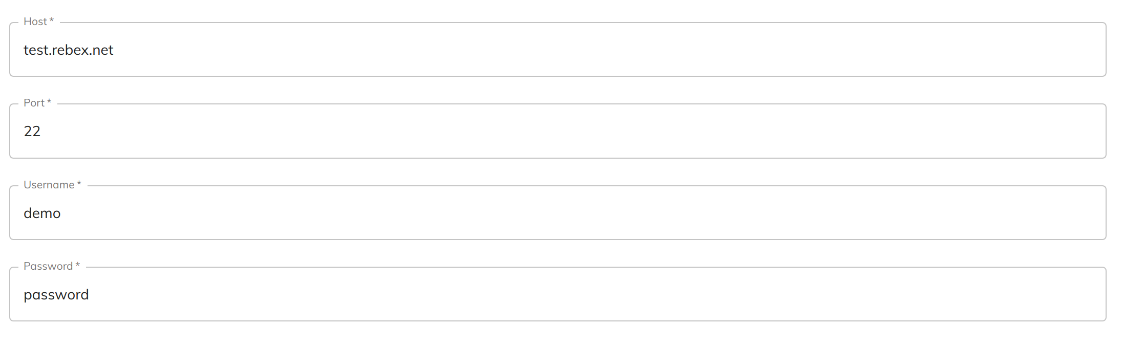 SFTP Authorization Configuration
