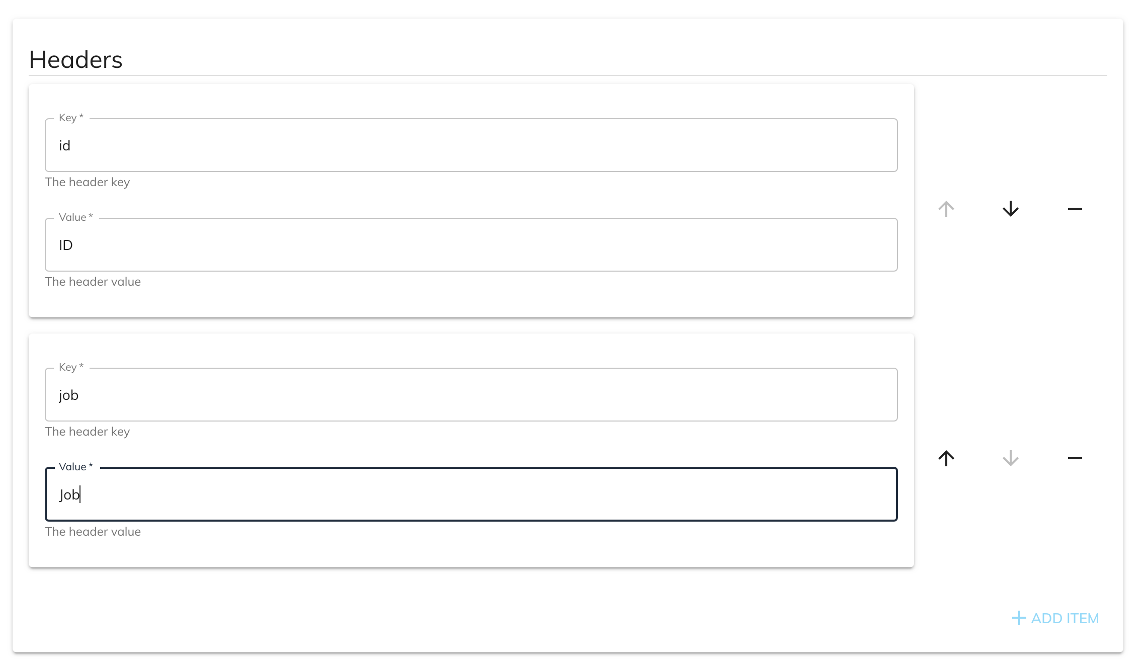 XLSX Service Writer Configuration