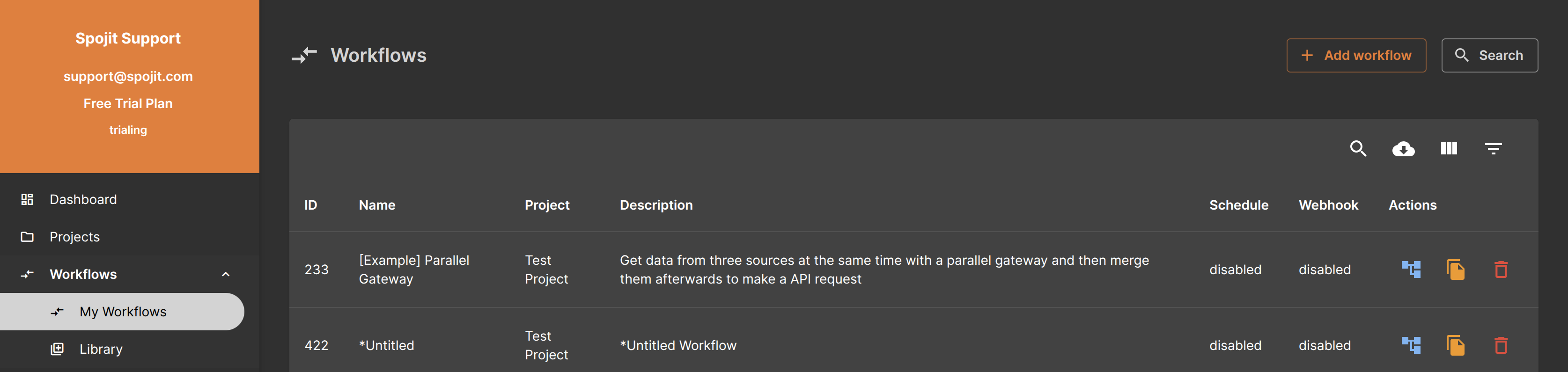 Workflows - Create Blank Workflow
